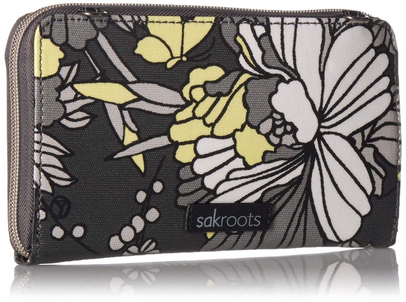 Sakroots womens Women's Artist Circle cross body handbags, Slate Floral Blossoms, One Size US - Image 2